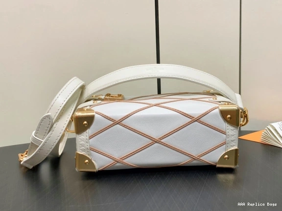 Aaa replica bags Side LOUIS VUITTON PM-18*12.5*8CM Trunk 0811